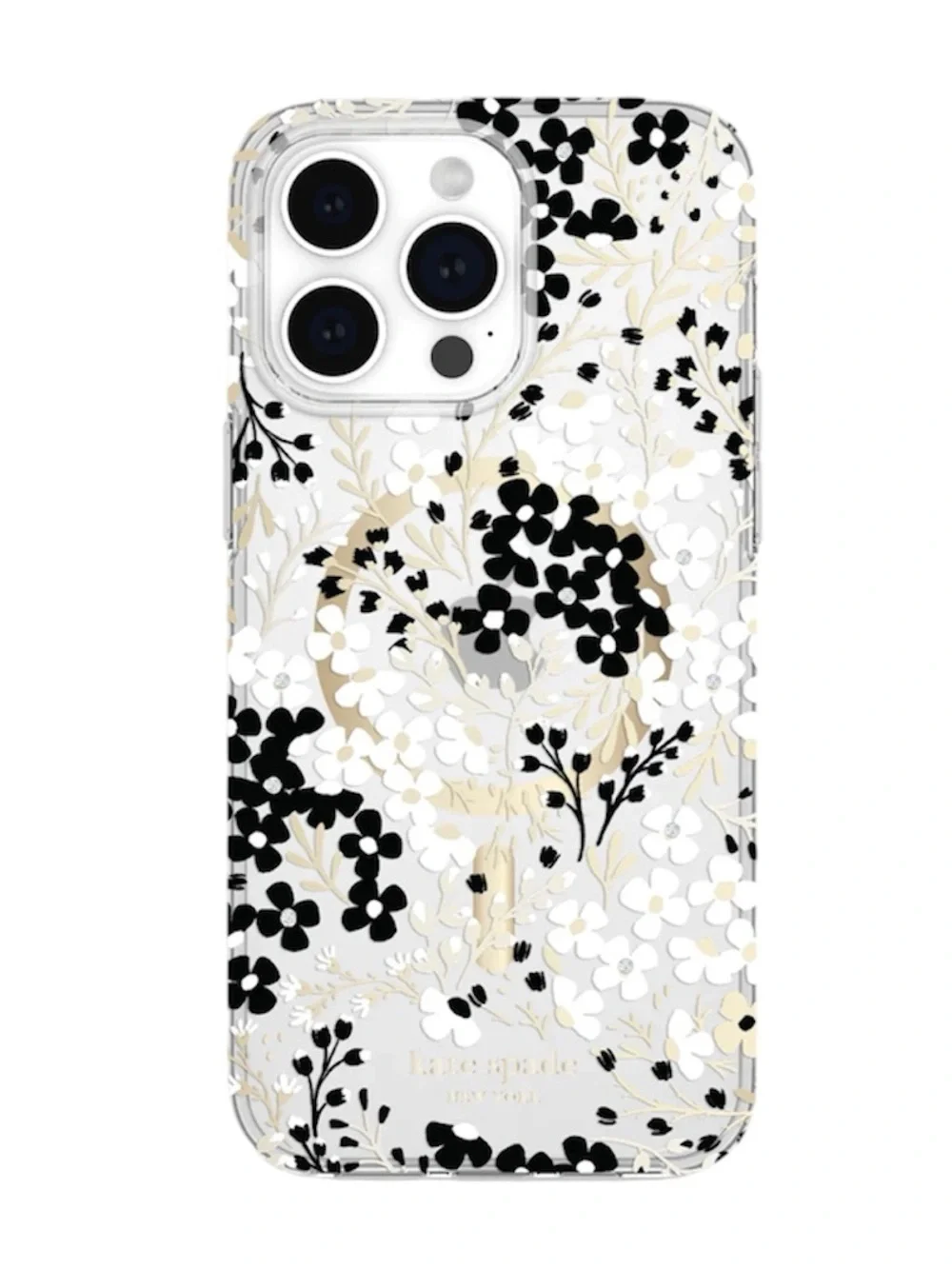 kate spade x case mate Multi Floral Black and White MagSafe iPhone 15 Pro Max